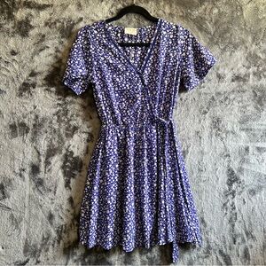 Sienna Sky Mini Royal Blue Floral Summer Dress